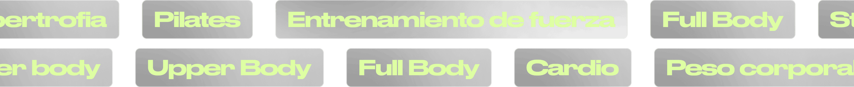 Bloques de entrenamiento BIGG - Parte 1